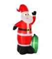 7.5ft Inflatable Christmas Santa Claus with LED Air Blown Outdoor Yard Deco