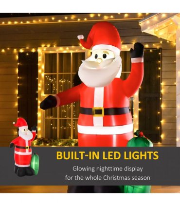 7.5ft Inflatable Christmas Santa Claus with LED Air Blown Outdoor Yard Deco