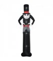 10ft Inflatable Halloween Skinny Ghost Tall Hat Blow-Up Outdoor LED Display