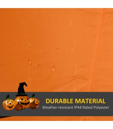 6ft Inflatable Halloween Large Pumpkin Hat with Four Small Pumpkins Blow-Up LED