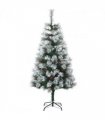 Indoor Christmas Tree Artificial Berry Xmas Deco Metal Stand and 184 Tips 150cm