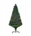 Pre-Lit Fibre Optic Artificial Christmas Tree Tree Topper Multi-Colour 5ft