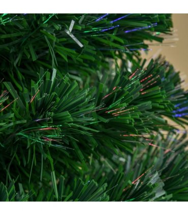 Pre-Lit Fibre Optic Artificial Christmas Tree Tree Topper Multi-Colour 5ft