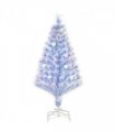 Artificial Fibre Christmas Tree Seasonal Deco 16 LED Easy Store 4FT White Blue