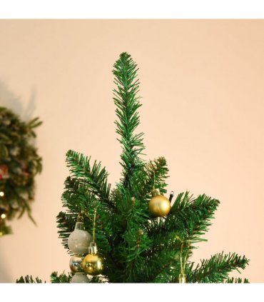 5 Feet Christmas Tree Warm White LED Light Holiday Home Decoration, Green