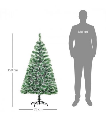 5ft Indoor Christmas Tree Artificial Deco Xmas Gift Metal Stand 416 Tips