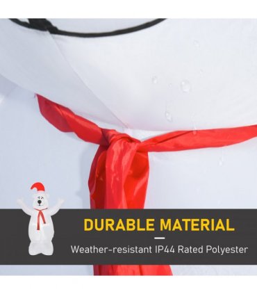 6ft Tall Outdoor Inflatable Bear Airblown Projection Holiday Christmas Lawn
