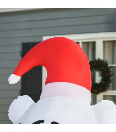 6ft Tall Outdoor Inflatable Bear Airblown Projection Holiday Christmas Lawn
