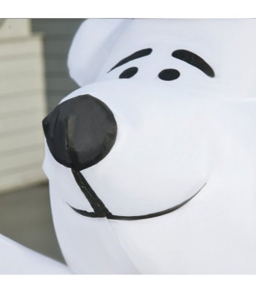6ft Tall Outdoor Inflatable Bear Airblown Projection Holiday Christmas Lawn