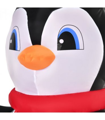 8ft Inflatable Christmas Penguin Holding Candy Cane Blow Up Outdoor Deco LED