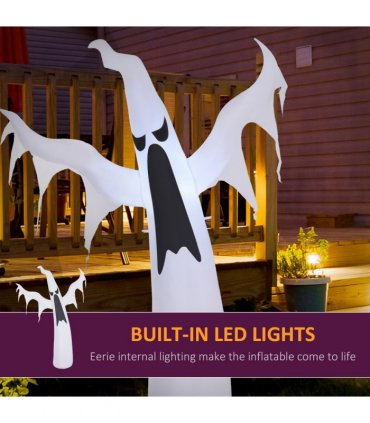 6FT 1.8m LED Halloween Inflatable Deco Floating Ghost Scary Party Outdoors