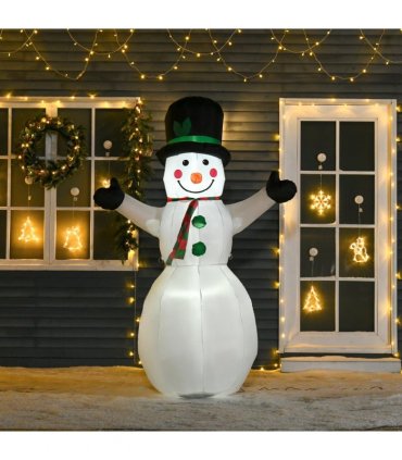 6.5ft Inflatable Snowman LED Christmas Xmas Air Blown  Outdoor Garden Decor