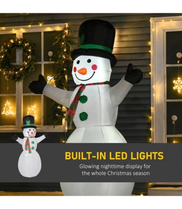 6.5ft Inflatable Snowman LED Christmas Xmas Air Blown  Outdoor Garden Decor