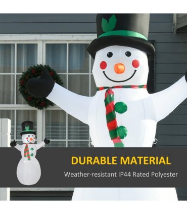 6.5ft Inflatable Snowman LED Christmas Xmas Air Blown  Outdoor Garden Decor
