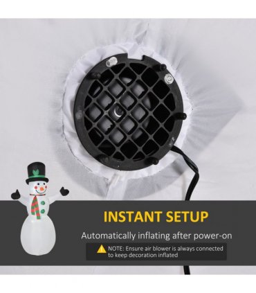 6.5ft Inflatable Snowman LED Christmas Xmas Air Blown  Outdoor Garden Decor