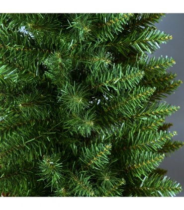1.5m 5ft Artificial Pine Pencil Slim Christmas Tree 294 Branch Tips with Stand