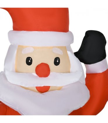 4ft Christmas Inflatable Santa Claus Sledge Sleigh Reindeer Blow Up Xmas Garden