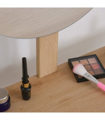 Wooden Nordic Dressing Table Brown/White