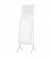 Tall Freestanding Dressing Mirror w/Adjustable Tilt White