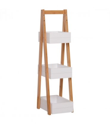 Bathroom A-Shape Rack, 3-Tier-Bamboo