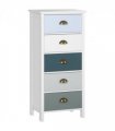 Chest of Drawers, 5-Drawer Dresser with Metal Handle