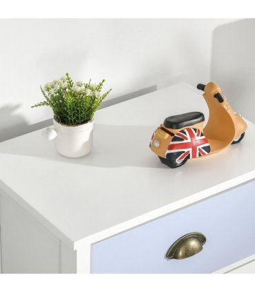 Chest of Drawers, 5-Drawer Dresser with Metal Handle
