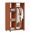 Open Wardrobe W/ Clothes Hanging Rail-Walnut