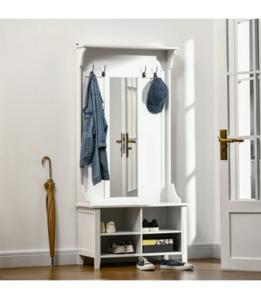 Mirror Cabinet, 80Lx40Wx170H cm-White