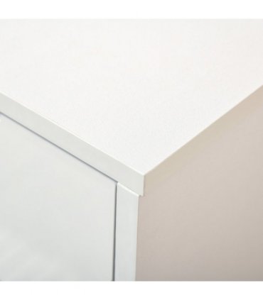 Shoe Cabinet 4 Drawers Storage with Flip Doors Shelves for 18 Pairs White