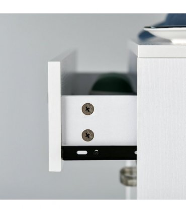 Shoe Cabinet 4 Drawers Storage with Flip Doors Shelves for 18 Pairs White