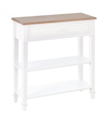 MDF Wide Drawer Console Table White