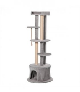 Cat Tree Multi-level Kitten Tower w/ Scratching Post Condo Plush Perches