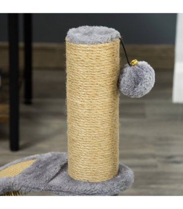Cat Tree Climbing Activity Center with Scratching Massage Board Hanging Ball