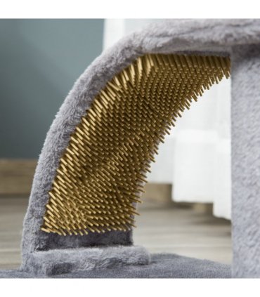Cat Tree Climbing Activity Center with Scratching Massage Board Hanging Ball