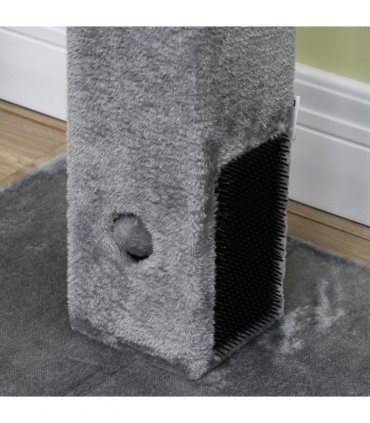 Cat Scratching Post 79cm Scratcher Climber Cat Tree Activity Centre - Grey