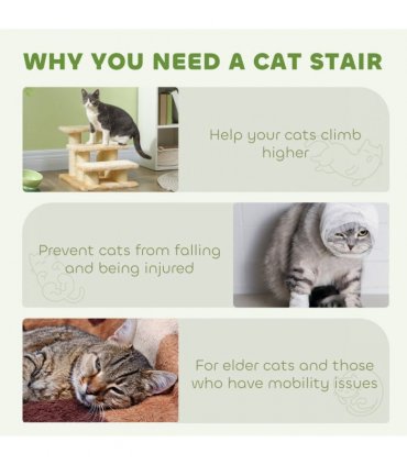 Cat Steps Portable Pet Stairs Little Older Doggy Dog Assist Step Assistance Use