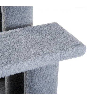 Pet Ramp Stairs 4 Steps Cat Tree Ladder Safety Steps Climbing Frame Grey