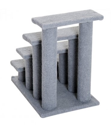 Pet Ramp Stairs 4 Steps Cat Tree Ladder Safety Steps Climbing Frame Grey