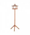 Wooden Bird Table Free Standing Bird Feeder Parrot Stand for Garden, Patio