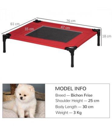 Elevated Pet Bed Cool Cot Dog Cat Portable Folding Home Camping Hammock Foldable
