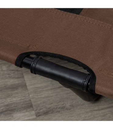 Cooling Elevated Dog Bed Portable Raised Pet Cot for Indoor & Outdoor, Brown