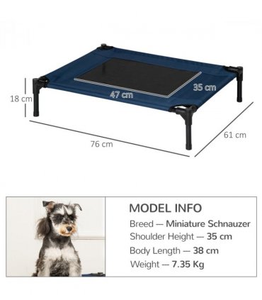 Pet Bed Raised Cot Dog Cat Elevated Puppy Hammock Camping Portable Waterproof