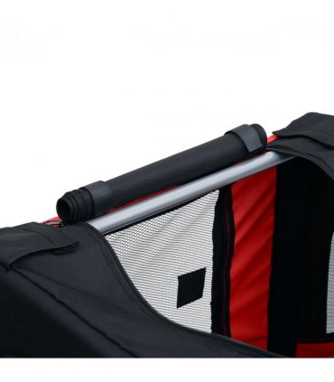Pet Bicycle Trailer Dog Cat Bike Carrier Water Resistant W/ Hitch Coupler Red