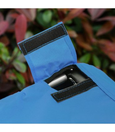 Dog Bike Trailer Pet Cat Carrier for Small Medium Puppy Travel Black and Blue