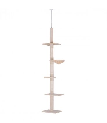 Cat Tree Scratching Post Kitty Tower Activity Center 5-Tier Floor to Ceiling
