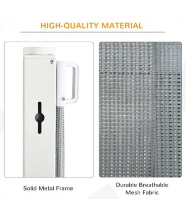 Retractable Safety Gate Folding Pet Barrier, for Doorways, Staircases, Hallways
