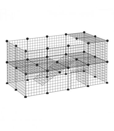 Small Animals Cage DIY 36 Panels Pet Playpen, for Rabbit Guinea Pig Chinchilla