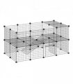 Small Animals Cage DIY 36 Panels Pet Playpen, for Rabbit Guinea Pig Chinchilla