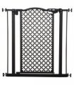 74-80 cm Pet Safety Gate Stair Pressure Fit w/ Auto Close Double Locking, Black
