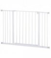 Pressure Fit Dog Gate Pet Barrier for stairs doorway, 76-107cm Width White